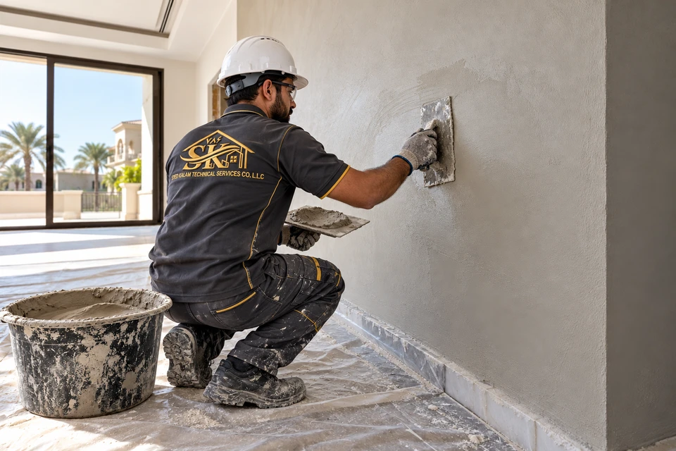 Plaster and Cladding Works — illustrative service scene