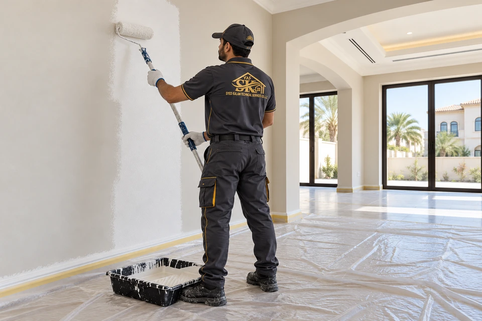 Villa Painting — illustrative service scene